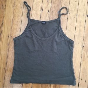 Brandy Melville Jon Galt army green tank top